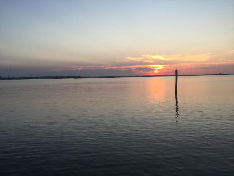 Absolute calm of the Charleston Harbor