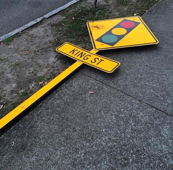 Traffic Sign down