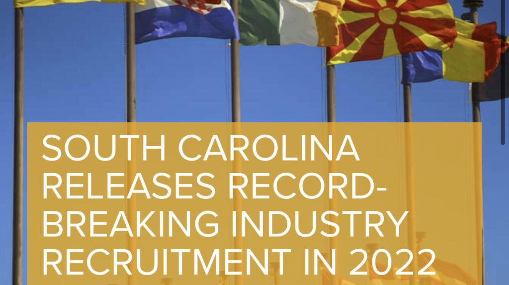 South Carolina records record breaking annual capital investment for