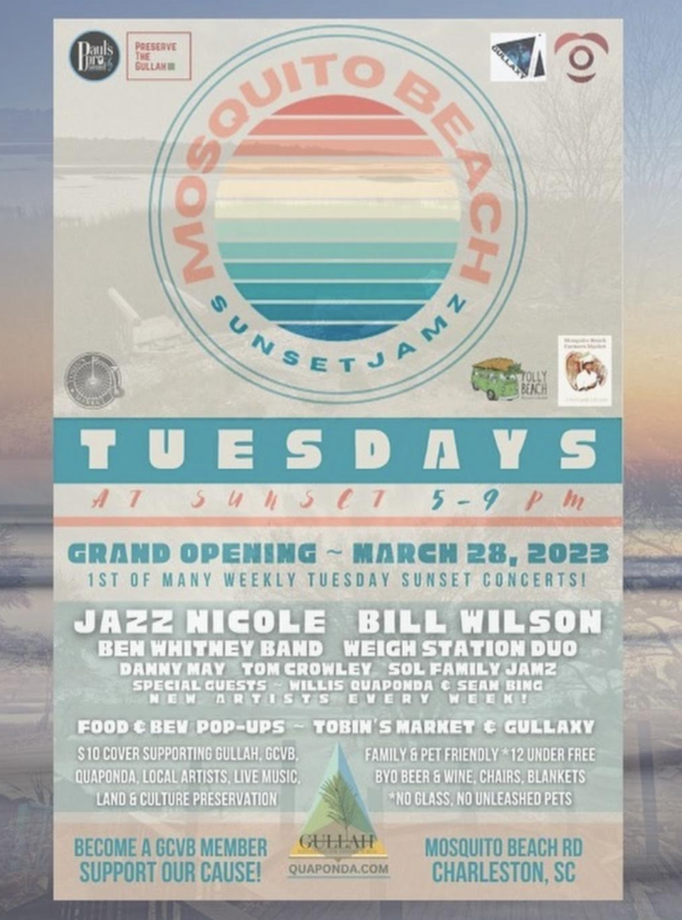 Introducing Mosquito Beach Sunset Jamz Every Tuesday beginning March